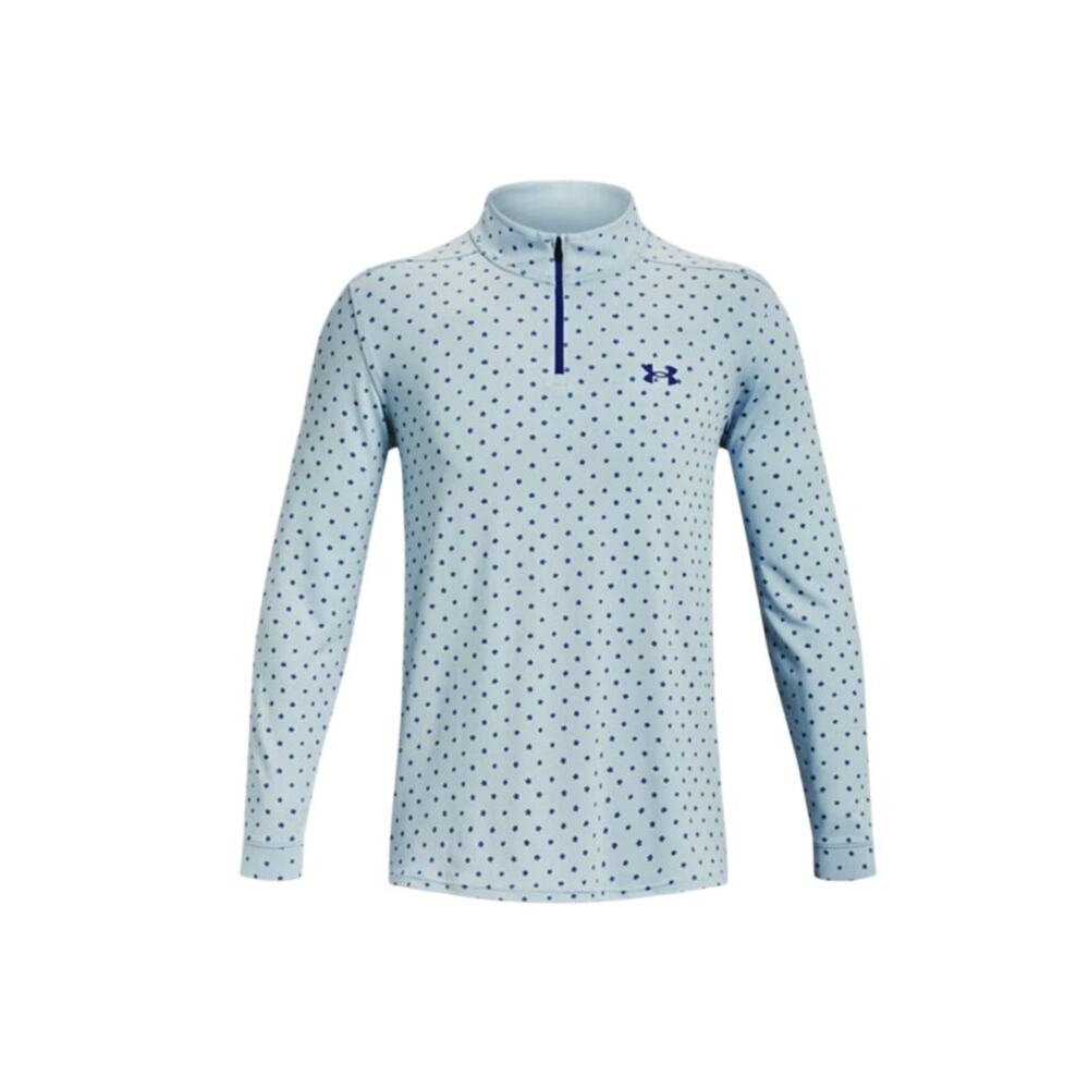 Under Armour Playoff 2.0 1/4 Zip Golf Pullover Blue/Navy floral print Size XXL